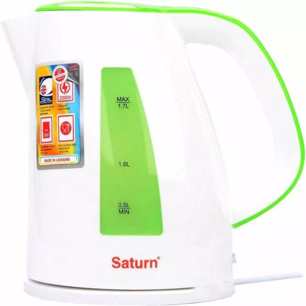 Электрочайник Saturn ST-EK8436 Lt. Green/White
