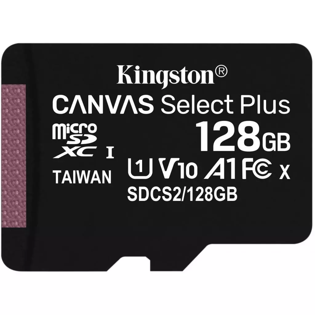 Карта памяти Kingston 128GB micSDXC class 10 A1 Canvas Select Plus (SDCS2/128GB) - 1 Карта памяти Kingston 128GB micSDXC class 10 A1 Canvas Select Plus (SDCS2/128GB) - 1