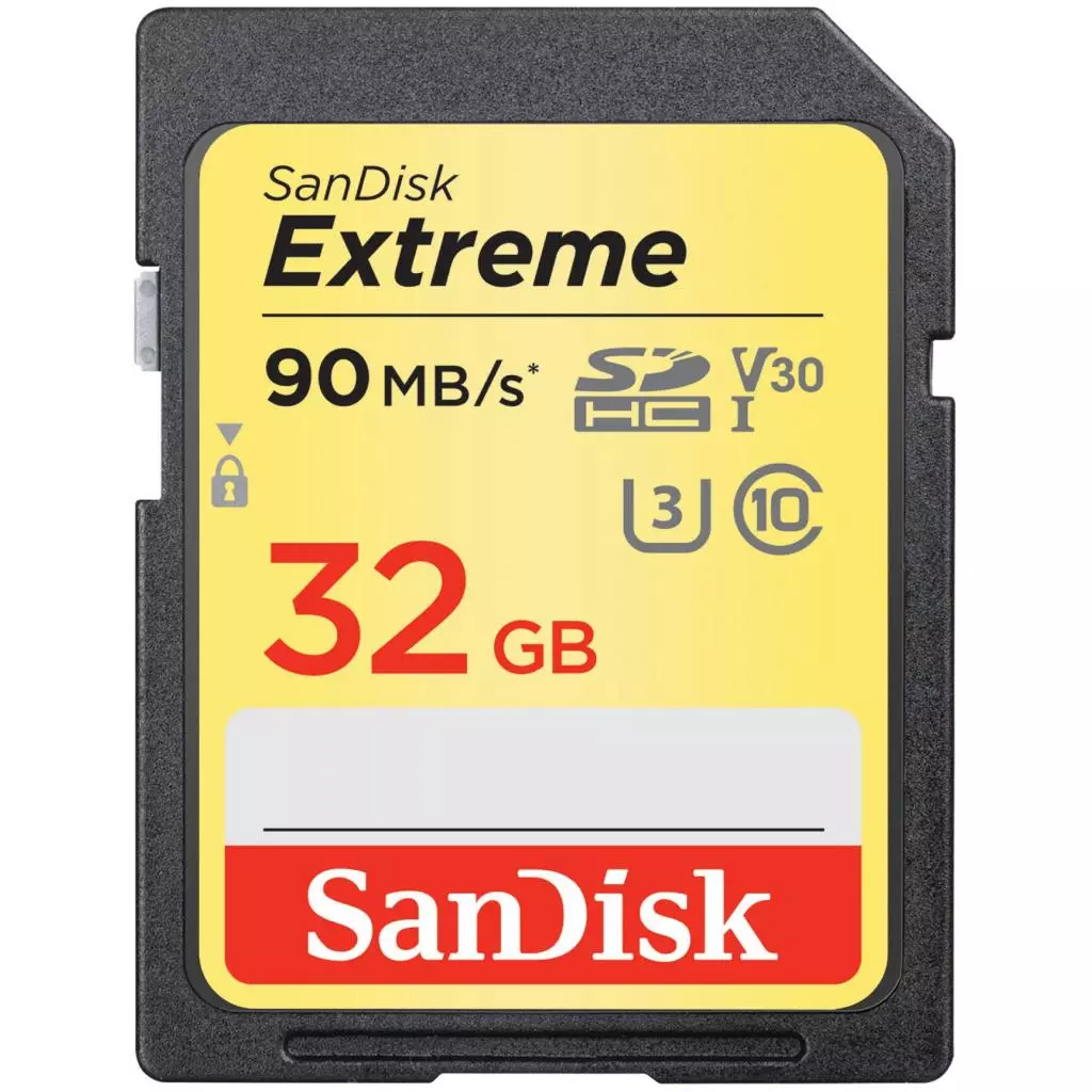 Карта памяти SanDisk 32GB SDHC class 10 V30 UHS-I U3 Extreme 2-pack (SDSDXVE-032G-GNCI2) - 1 Карта памяти SanDisk 32GB SDHC class 10 V30 UHS-I U3 Extreme 2-pack (SDSDXVE-032G-GNCI2) - 1