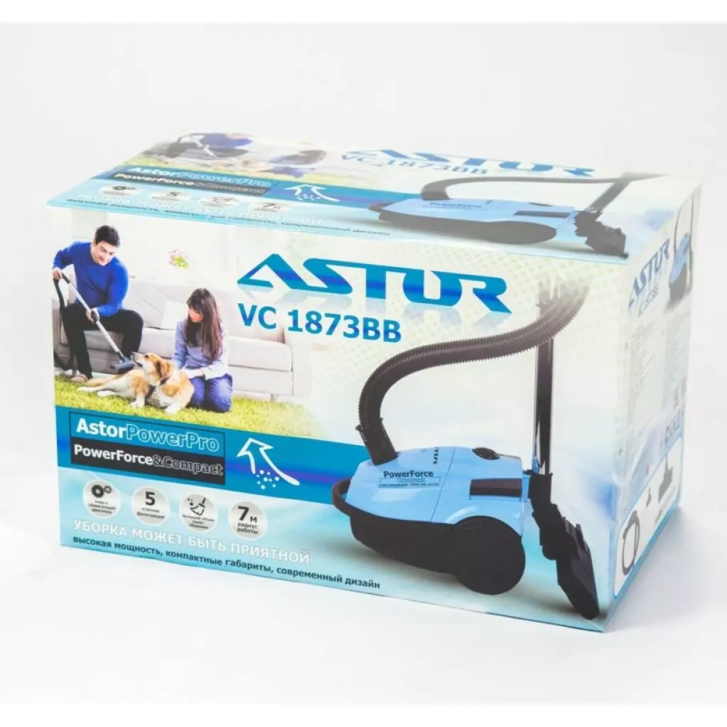 Пылесос Astor VC1873BB - 9