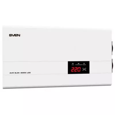 Стабилизатор Sven AVR SLIM-2000 LCD (00380039) - 1 Стабилизатор Sven AVR SLIM-2000 LCD (00380039) - 1