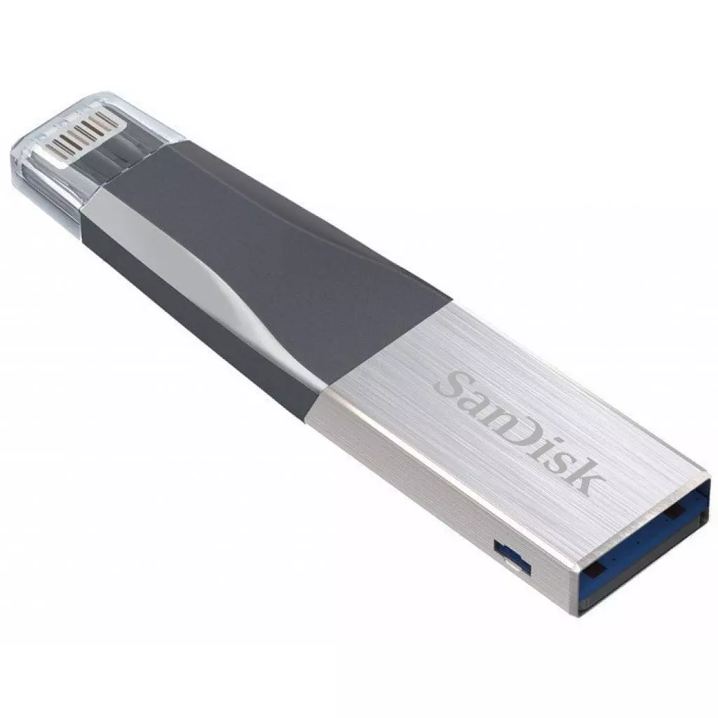 USB флеш накопитель SanDisk 128GB iXpand Mini USB 3.0/Lightning (SDIX40N-128G-GN6NE) - 1
