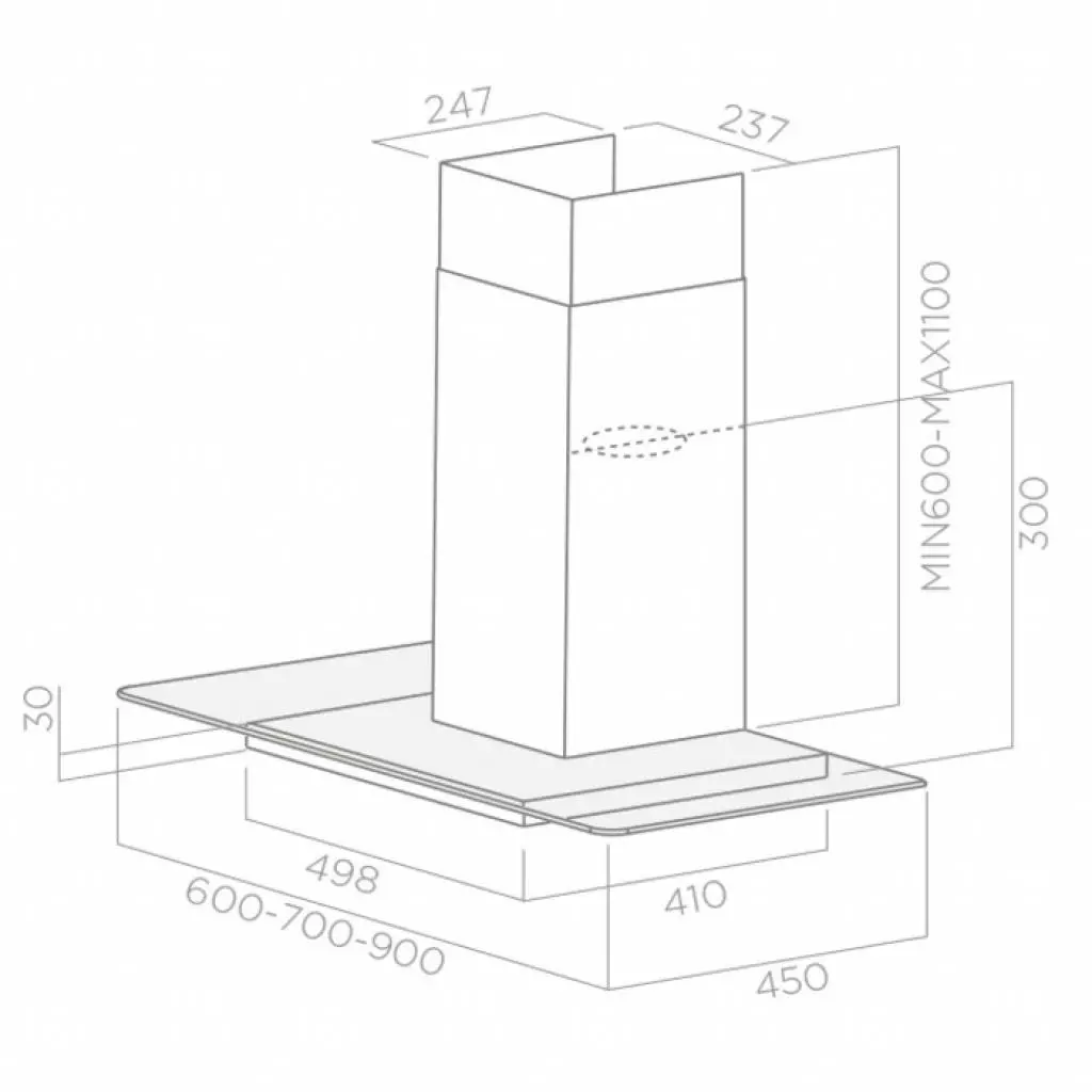 Вытяжка кухонная Elica FLAT GLASS PLUS IX/A/60 - 1 Вытяжка кухонная Elica FLAT GLASS PLUS IX/A/60 - 1
