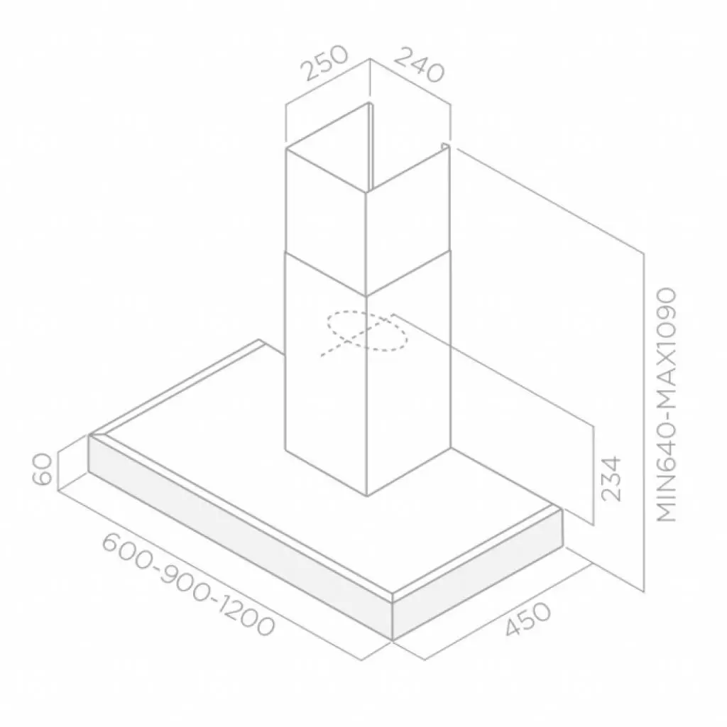 Вытяжка кухонная Elica SPOT PLUS IX/A/60 - 1 Вытяжка кухонная Elica SPOT PLUS IX/A/60 - 1