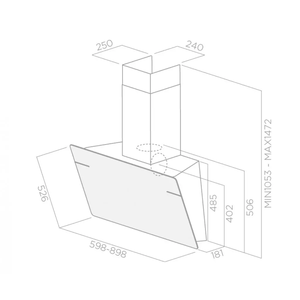 Вытяжка кухонная Elica LESSENZA BL/A/60 - 1 Вытяжка кухонная Elica LESSENZA BL/A/60 - 1