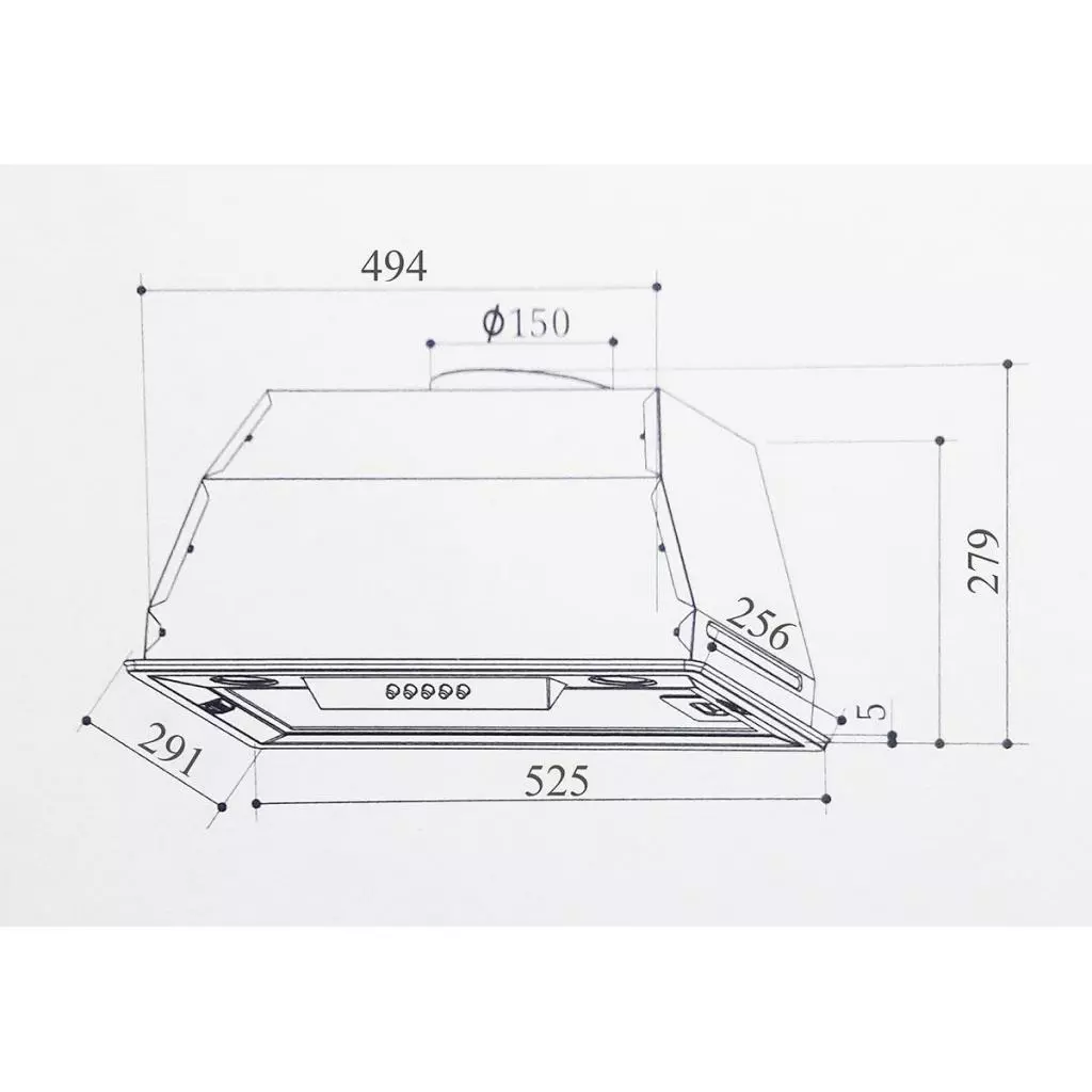Вытяжка кухонная Interline SMART BK A/60/T - 5