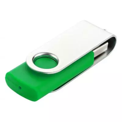 USB флеш накопитель eXceleram 8GB P1 Series Silver/Green USB 2.0 (EXP1U2SIGR08) - 5