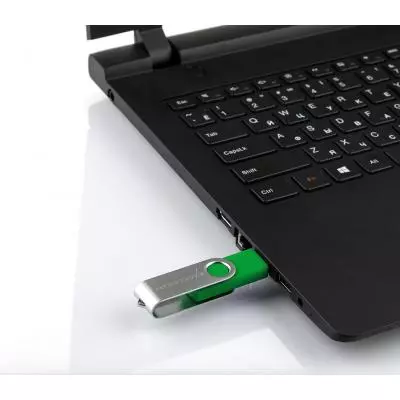 USB флеш накопитель eXceleram 8GB P1 Series Silver/Green USB 2.0 (EXP1U2SIGR08) - 6