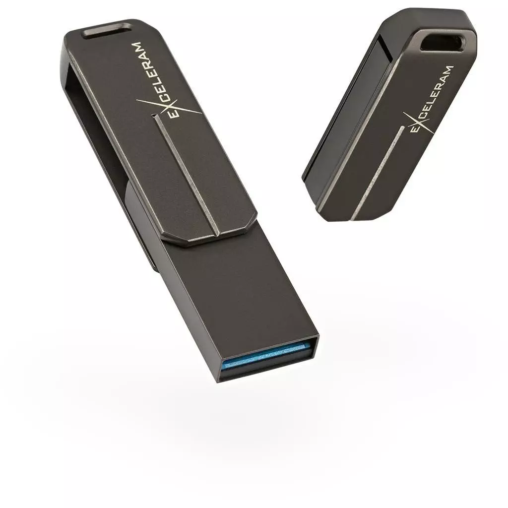 USB флеш накопитель eXceleram 128GB U3 Series Dark USB 3.1 Gen 1 (EXP2U3U3D128)