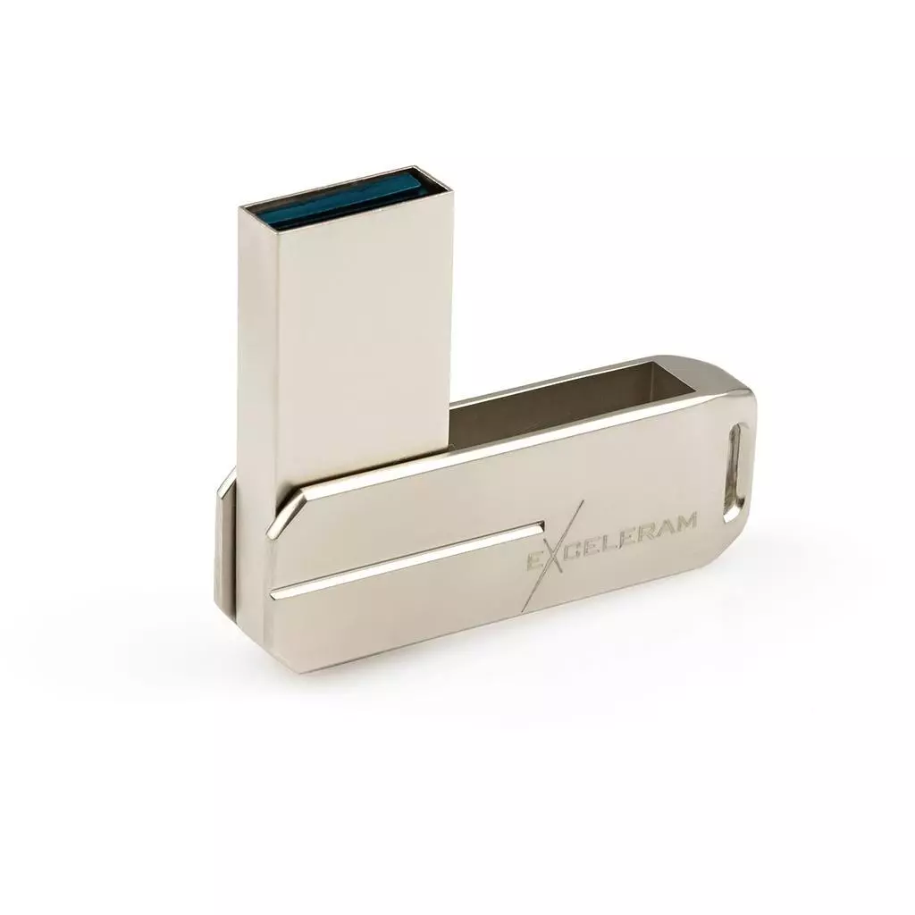 USB флеш накопитель eXceleram 128GB U3 Series Silver USB 3.1 Gen 1 (EXP2U3U3S128) - 1 USB флеш накопитель eXceleram 128GB U3 Series Silver USB 3.1 Gen 1 (EXP2U3U3S128) - 1