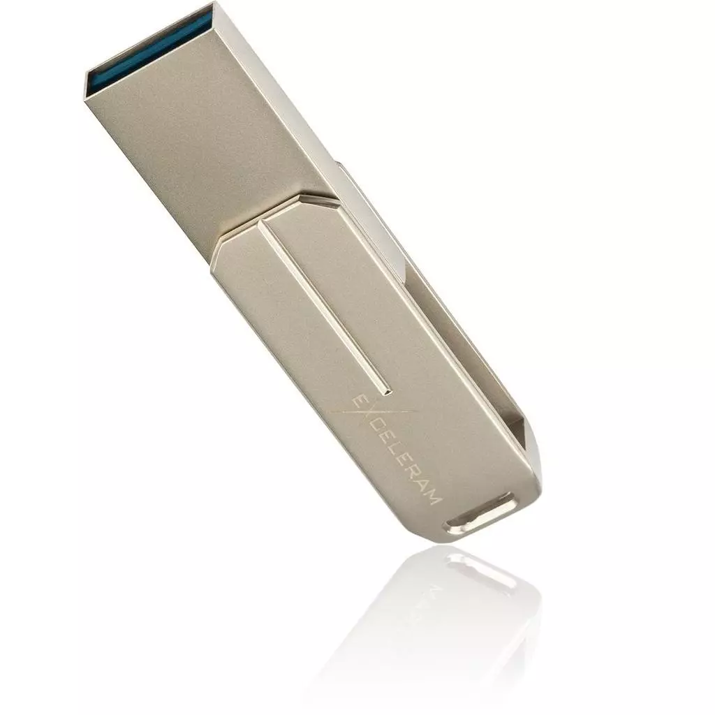 USB флеш накопитель eXceleram 128GB U3 Series Silver USB 3.1 Gen 1 (EXP2U3U3S128) - 3 USB флеш накопитель eXceleram 128GB U3 Series Silver USB 3.1 Gen 1 (EXP2U3U3S128) - 3