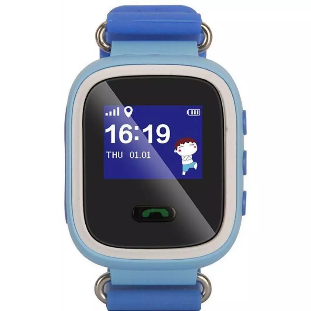Смарт-часы UWatch Q60 Kid smart watch Blue (F_50517) - 1
