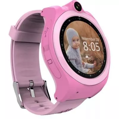 Смарт-часы UWatch Q610 Kid wifi gps smart watch Pink (F_52919) - 1