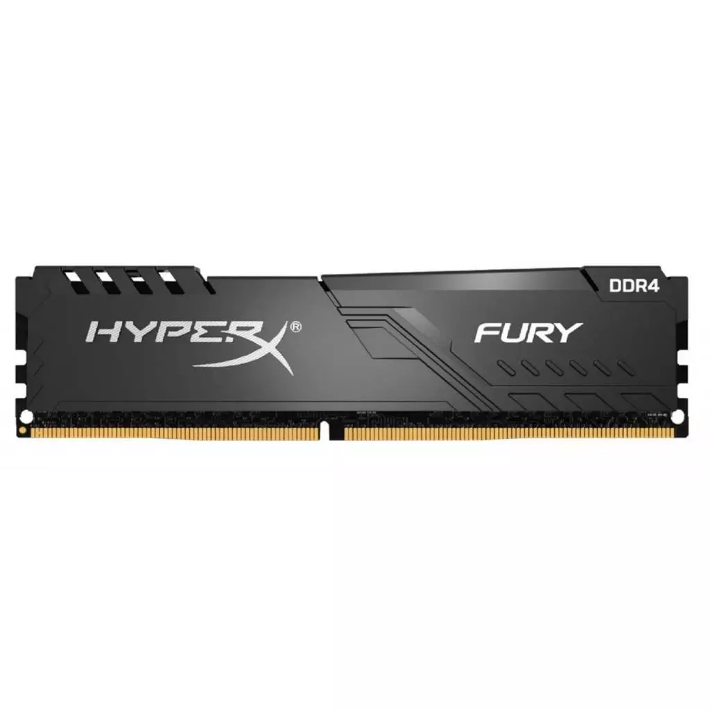 Модуль памяти для компьютера DDR4 16GB (4x4GB) 2400 MHz HyperX Fury Black Kingston Fury (ex.HyperX) (HX424C15FB3K4/16)