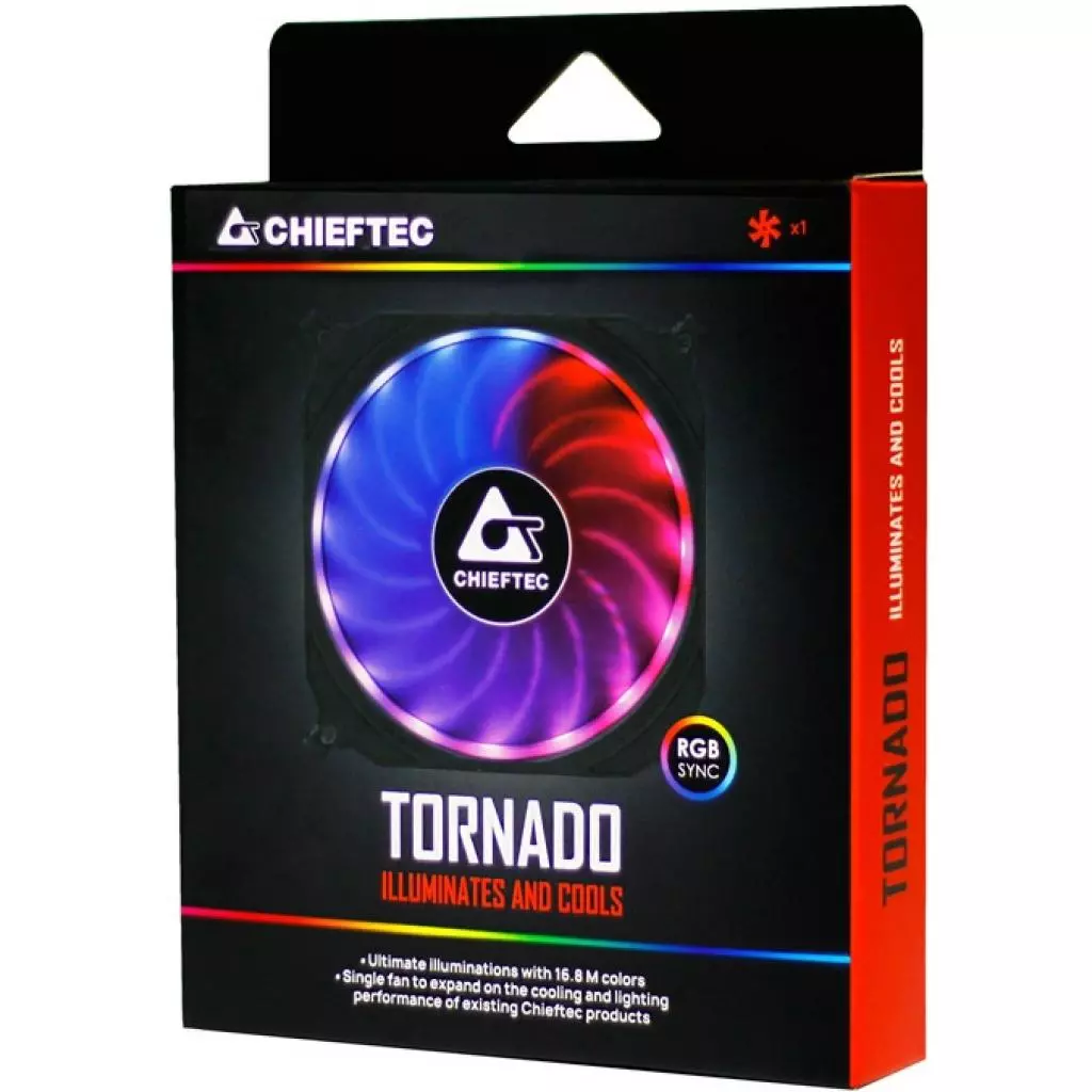 Кулер для корпуса Chieftec TORNADO ARGB (CF-1225RGB) - 4 Кулер для корпуса Chieftec TORNADO ARGB (CF-1225RGB) - 4