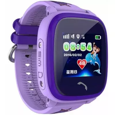 Смарт-часы UWatch DF25 Kids waterproof smart watch Purple (F_52339) - 2