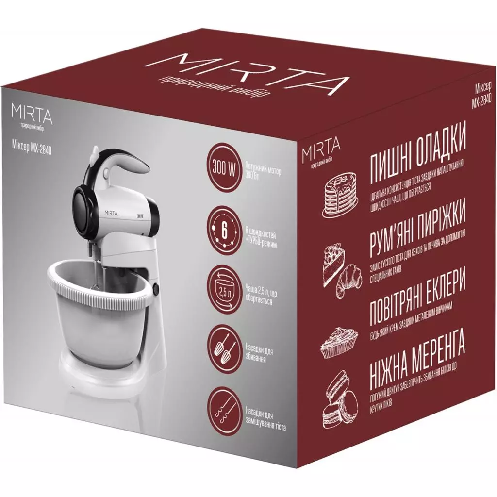 Миксер Mirta MX-2840 - 6 Миксер Mirta MX-2840 - 6