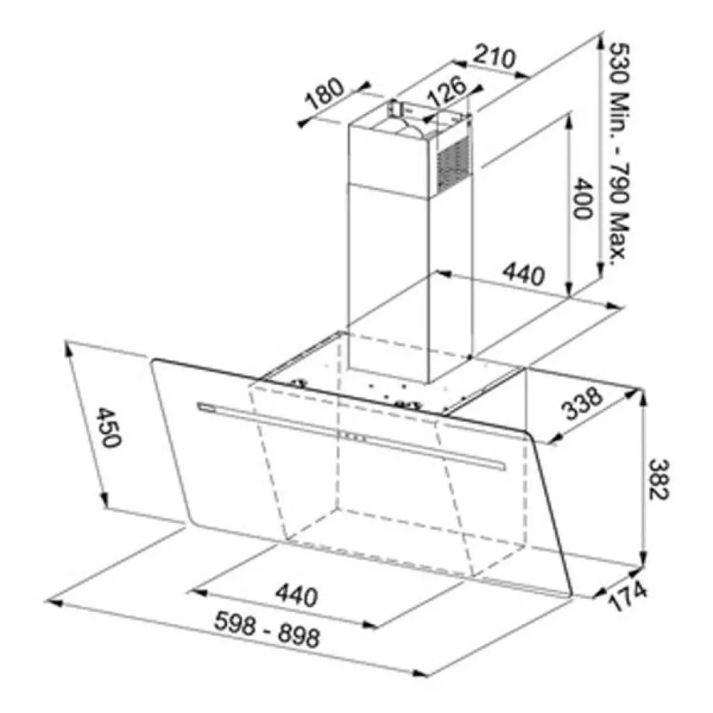 Вытяжка кухонная Franke Smart FPJ 905 V BK/BG (110.0441.355) - 1 Вытяжка кухонная Franke Smart FPJ 905 V BK/BG (110.0441.355) - 1