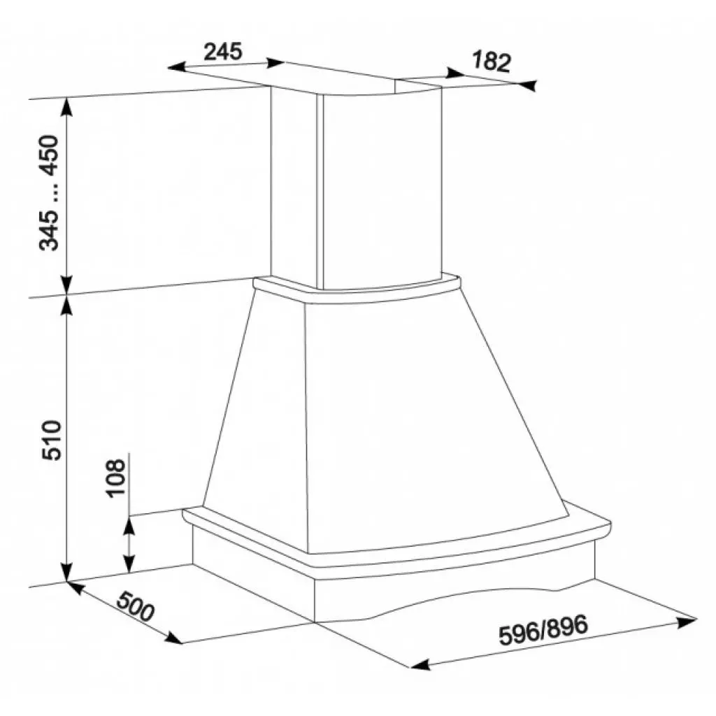 Вытяжка кухонная Eleyus Tempo 800 LED SMD 60 N - 7 Вытяжка кухонная Eleyus Tempo 800 LED SMD 60 N - 7