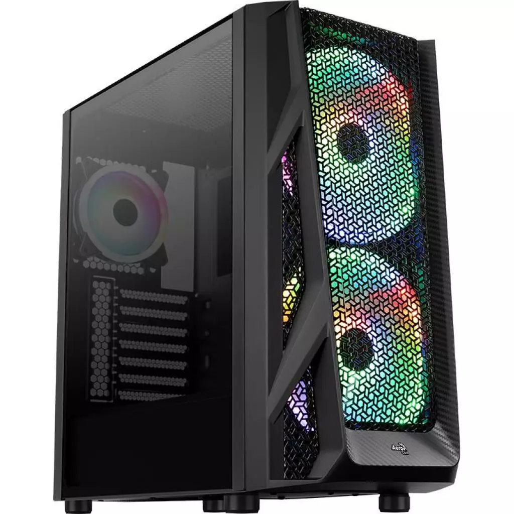 Корпус AeroCool AirHawk Duo-G-BK-v1 (4710562752434)