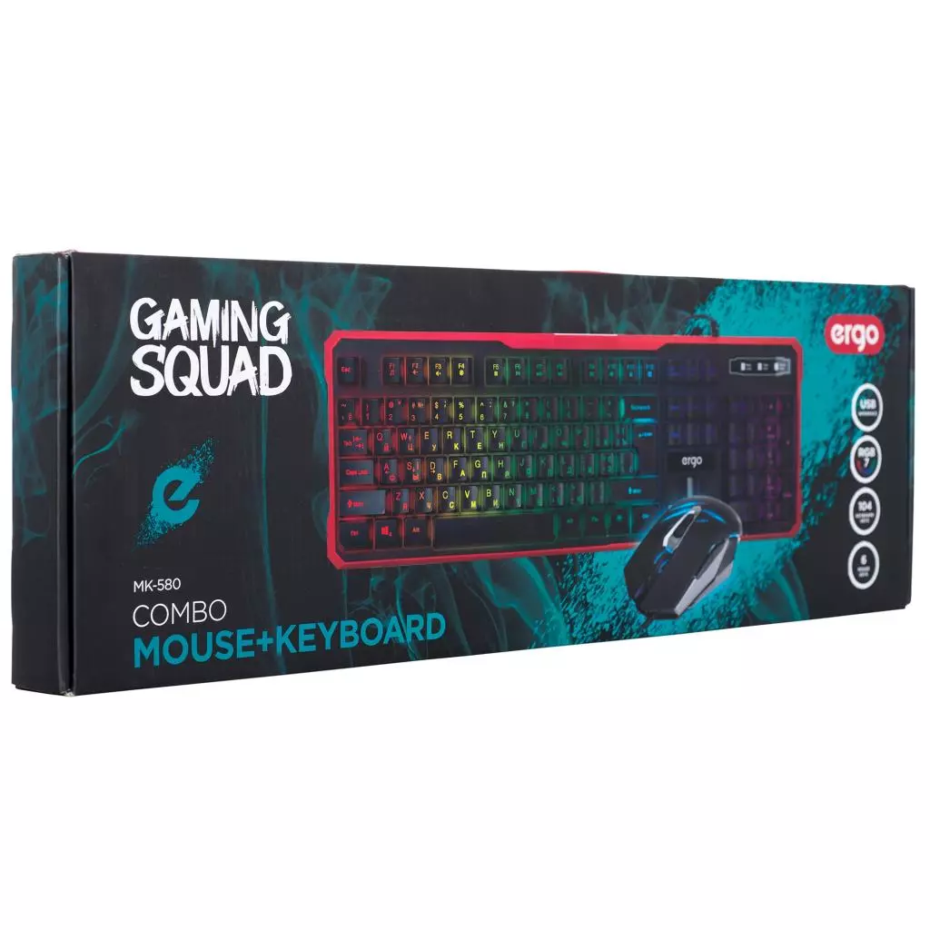 Комплект Ergo MK-580 Black (MK-580) - 2 Комплект Ergo MK-580 Black (MK-580) - 2