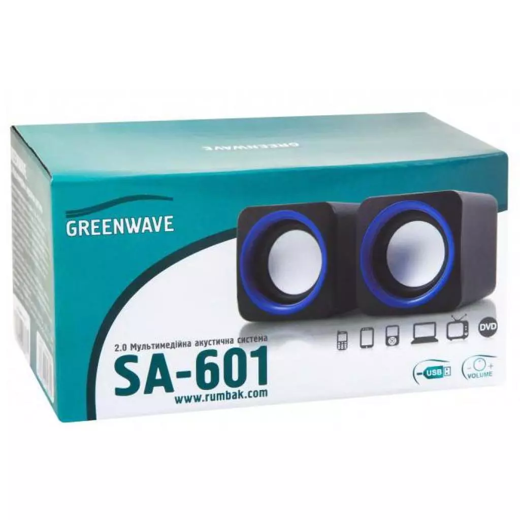 Акустическая система Greenwave SA-601 black-blue (R0015168) - 3 Акустическая система Greenwave SA-601 black-blue (R0015168) - 3