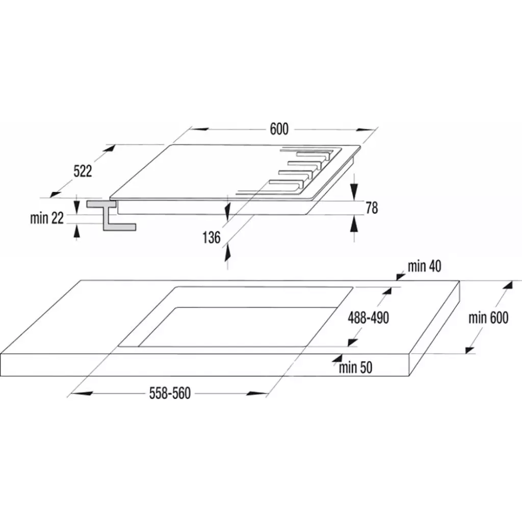 Варочная поверхность Gorenje GTW641SYB (GTW 641 SYB) - 3 Варочная поверхность Gorenje GTW641SYB (GTW 641 SYB) - 3