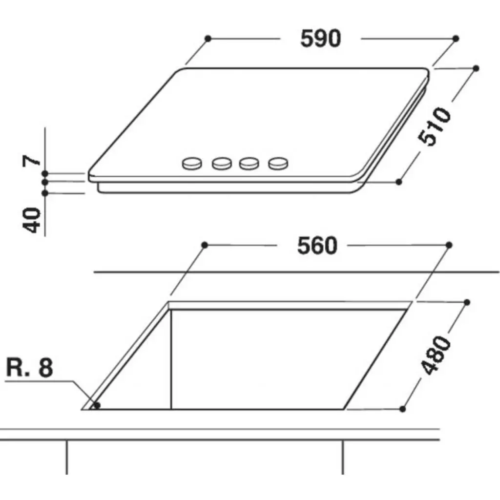 Варочная поверхность Whirlpool GMF6412IX - 1 Варочная поверхность Whirlpool GMF6412IX - 1