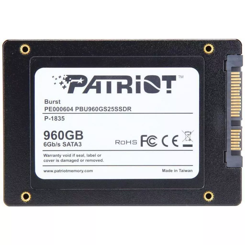 Накопитель SSD 2.5" 960GB Patriot (PBU960GS25SSDR) - 2 Накопитель SSD 2.5" 960GB Patriot (PBU960GS25SSDR) - 2