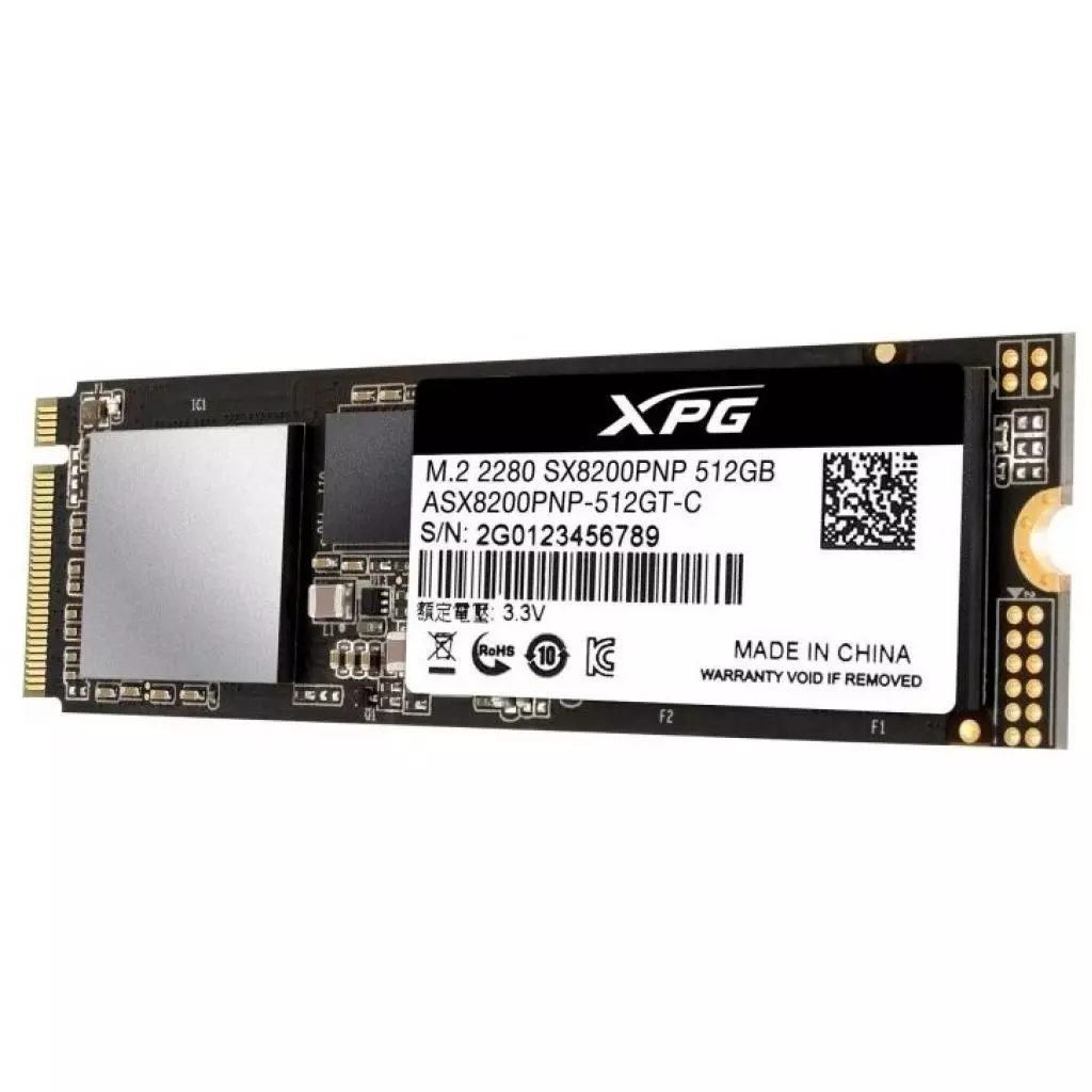 Накопитель SSD M.2 2280 512GB ADATA (ASX8200PNP-512GT-C) - 1 Накопитель SSD M.2 2280 512GB ADATA (ASX8200PNP-512GT-C) - 1