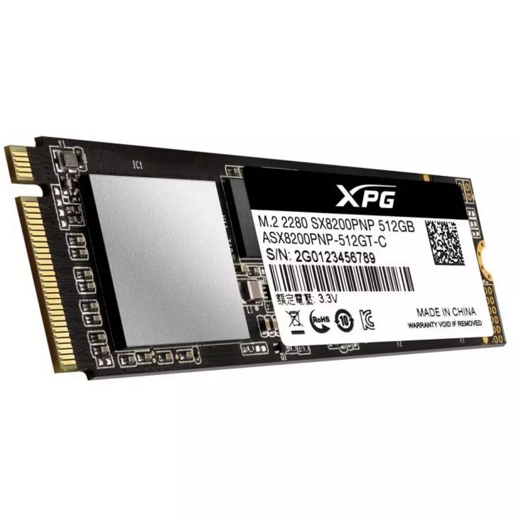 Накопитель SSD M.2 2280 512GB ADATA (ASX8200PNP-512GT-C) - 2 Накопитель SSD M.2 2280 512GB ADATA (ASX8200PNP-512GT-C) - 2