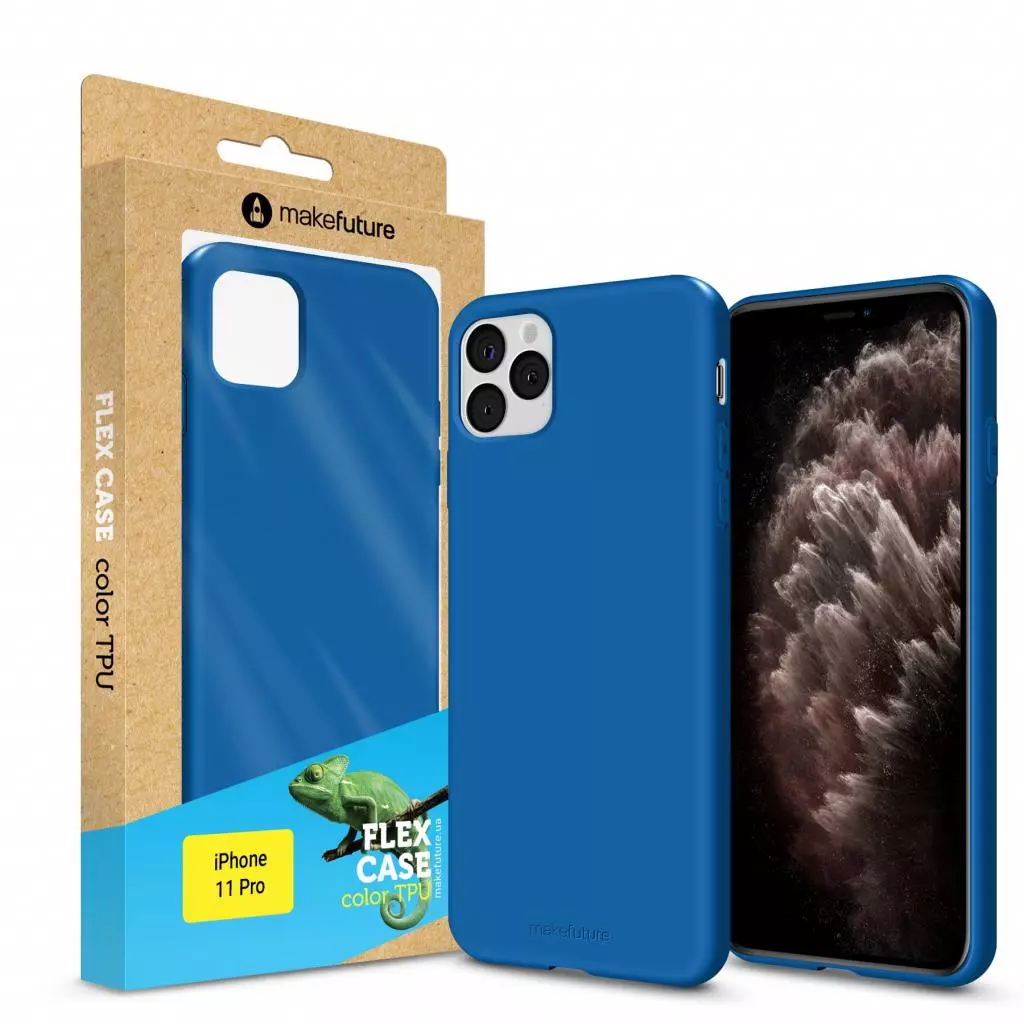 Чехол для моб. телефона MakeFuture Flex Case (Soft-touch TPU) Apple iPhone 11 Pro Blue (MCF-AI11PBL)
