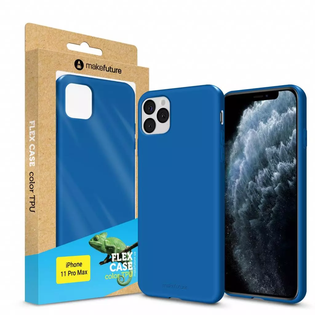 Чехол для моб. телефона MakeFuture Flex Case (Soft-touch TPU) Apple iPhone 11 Pro Max Blue (MCF-AI11PMBL)