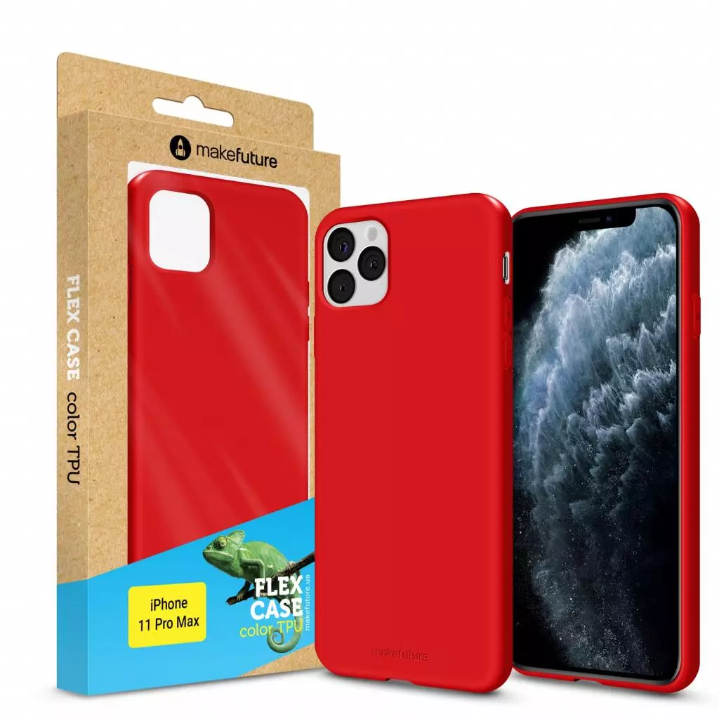 Чехол для моб. телефона MakeFuture Flex Case (Soft-touch TPU) Apple iPhone 11 Pro Max Red (MCF-AI11PMRD)