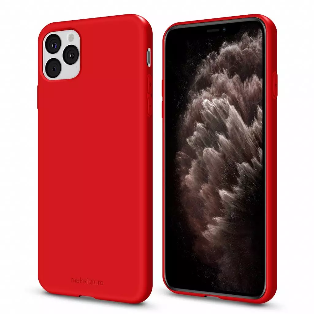 Чехол для моб. телефона MakeFuture Flex Case (Soft-touch TPU) Apple iPhone 11 Pro Red (MCF-AI11PRD) - 1 Чехол для моб. телефона MakeFuture Flex Case (Soft-touch TPU) Apple iPhone 11 Pro Red (MCF-AI11PRD) - 1