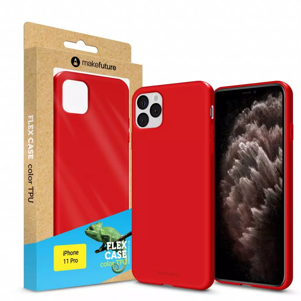 Чехол для моб. телефона MakeFuture Flex Case (Soft-touch TPU) Apple iPhone 11 Pro Red (MCF-AI11PRD)
