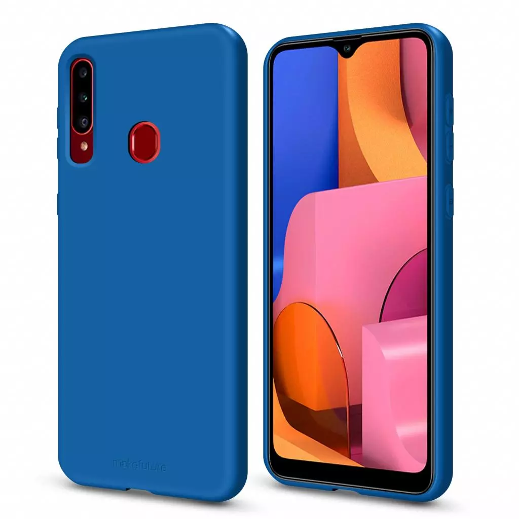 Чехол для моб. телефона MakeFuture Flex Case (Soft-touch TPU) Samsung A20s Blue (MCF-SA20SBL) - 1 Чехол для моб. телефона MakeFuture Flex Case (Soft-touch TPU) Samsung A20s Blue (MCF-SA20SBL) - 1
