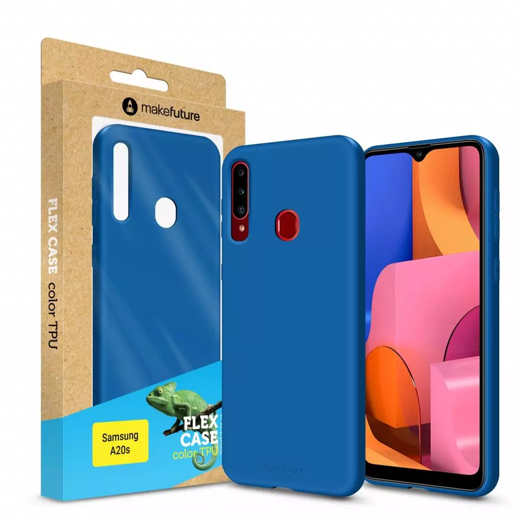 Чехол для моб. телефона MakeFuture Flex Case (Soft-touch TPU) Samsung A20s Blue (MCF-SA20SBL)