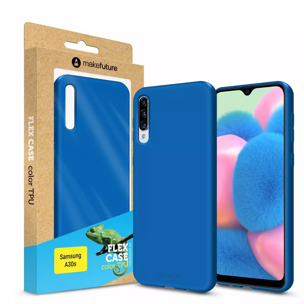 Чехол для моб. телефона MakeFuture Flex Case (Soft-touch TPU) Samsung A30s Blue (MCF-SA30SBL)