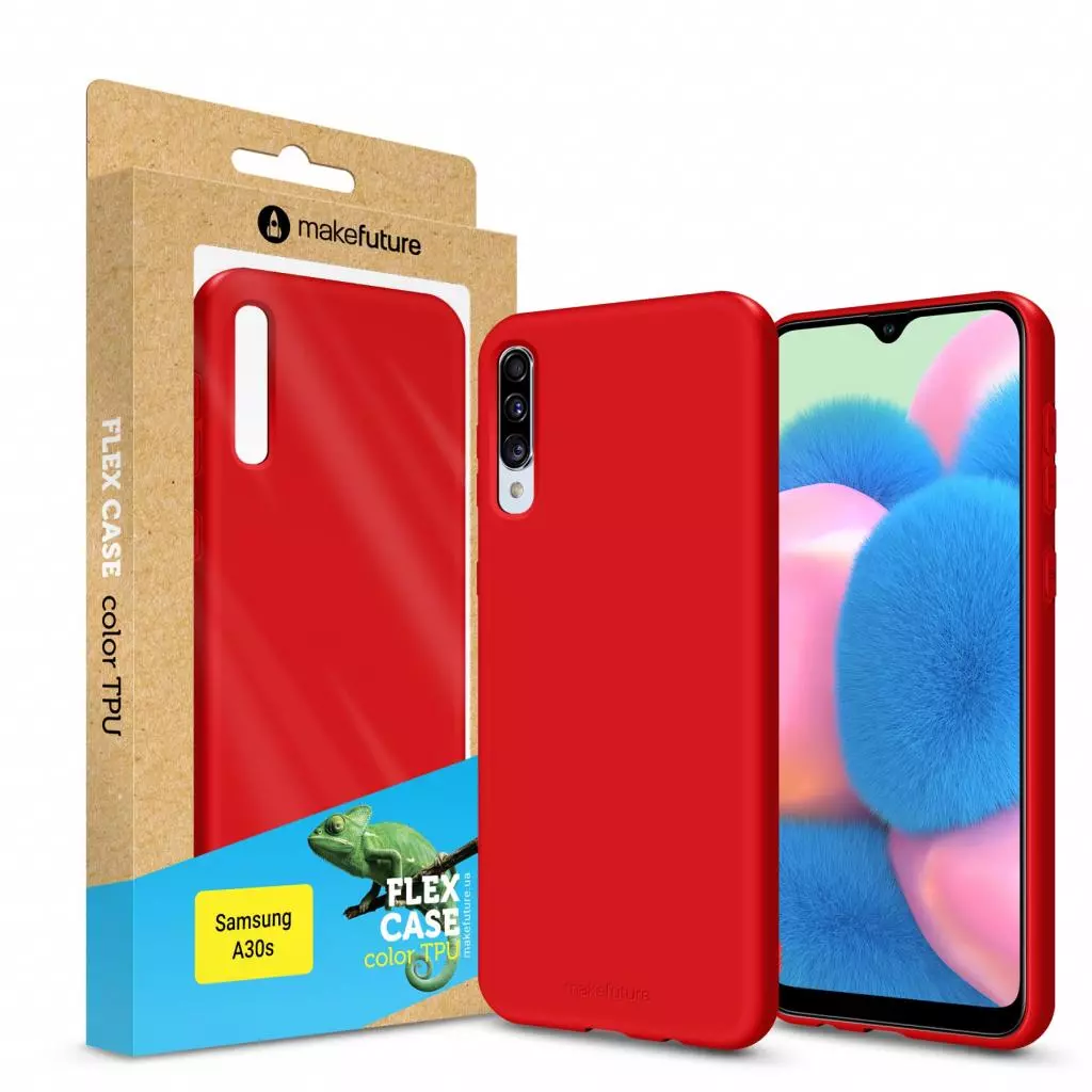 Чехол для моб. телефона MakeFuture Flex Case (Soft-touch TPU) Samsung A30s Red (MCF-SA30SRD)