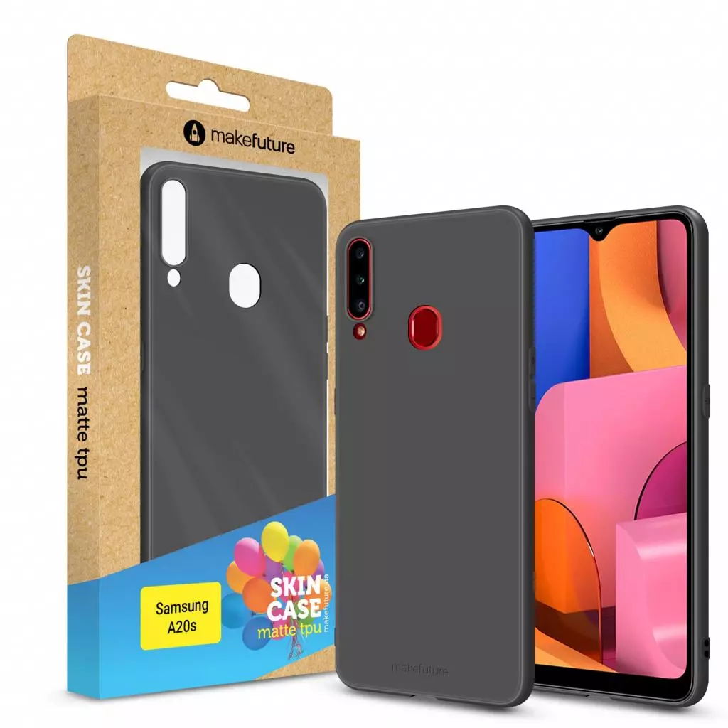 Чехол для моб. телефона MakeFuture Skin Case Samsung A20s Black (MCS-SA20SBK)