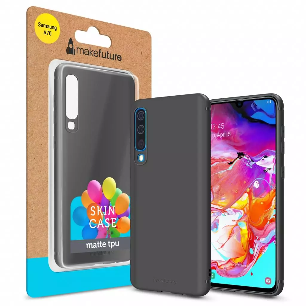 Чехол для моб. телефона MakeFuture Skin Case Samsung A70 Black (MCSK-SA705BK)