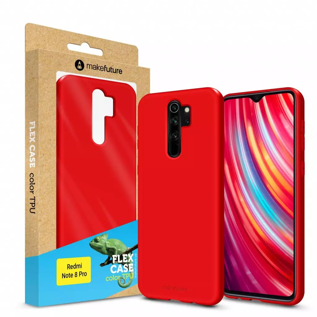 Чехол для моб. телефона MakeFuture Xiaomi Redmi Note 8 Pro Flex (Soft-touch TPU) Red (MCF-XRN8PRD)