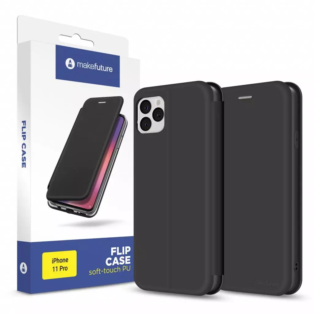 Чехол для моб. телефона MakeFuture Flip Case (Soft-Touch PU) Apple iPhone 11 Pro Black (MCP-AI11PBK)