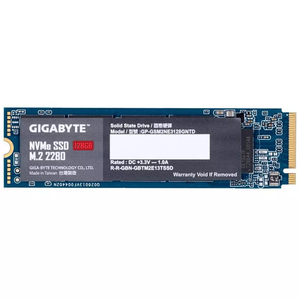Накопитель SSD M.2 2280 128GB GIGABYTE (GP-GSM2NE3128GNTD) - 1
