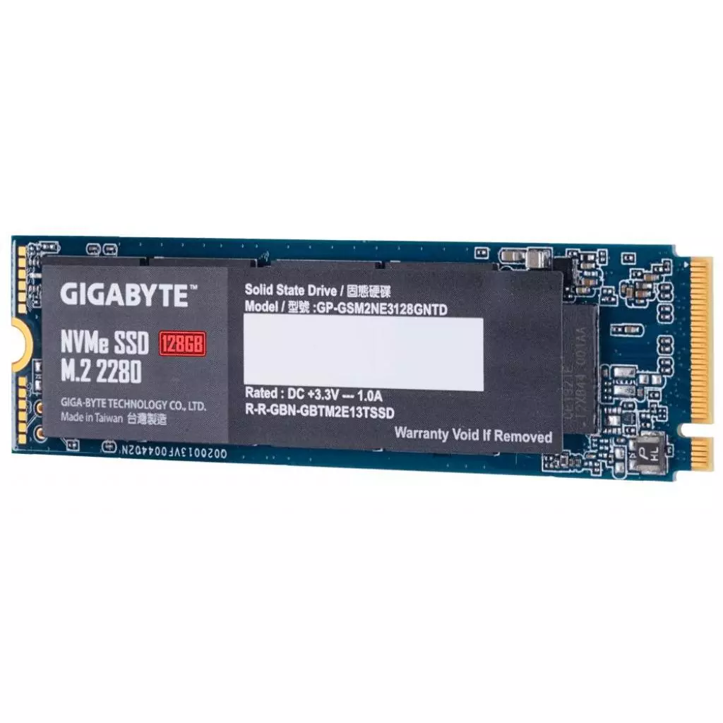 Накопитель SSD M.2 2280 128GB GIGABYTE (GP-GSM2NE3128GNTD) - 2