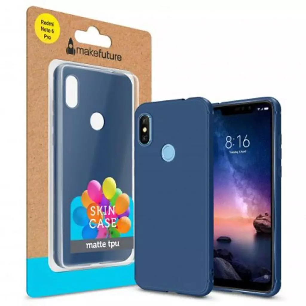 Чехол для моб. телефона MakeFuture Skin Case Xiaomi Redmi Note 6 Pro Blue (MCSK-XRN6PBL)