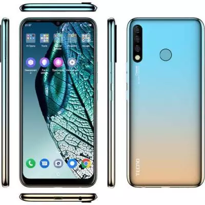 Мобильный телефон TECNO CC7 (Camon 12) Sky Cyan (4895180750939) - 2