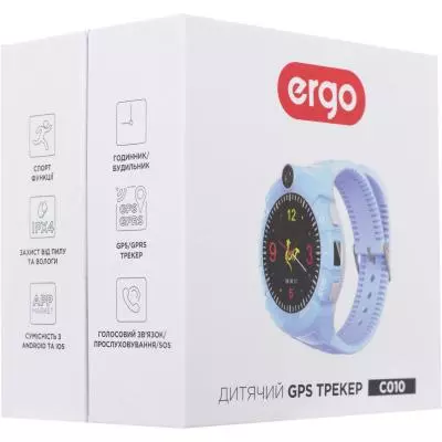 Смарт-часы Ergo GPS Tracker Color C010 Blue (GPSC010B) - 5 Смарт-часы Ergo GPS Tracker Color C010 Blue (GPSC010B) - 5
