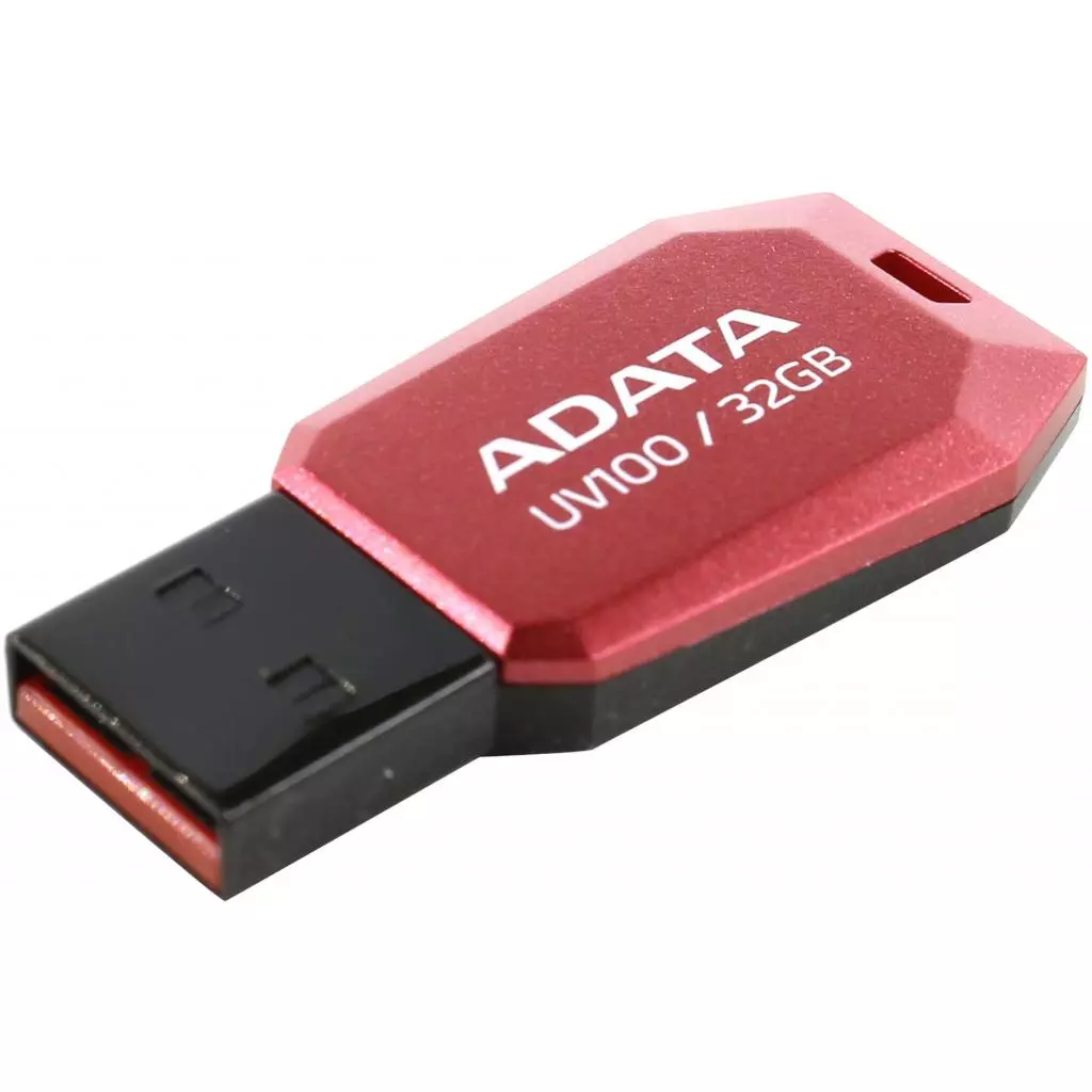 USB флеш накопитель ADATA 32GB DashDrive UV100 Red USB 2.0 (AUV100-32G-RRD) - 1 USB флеш накопитель ADATA 32GB DashDrive UV100 Red USB 2.0 (AUV100-32G-RRD) - 1